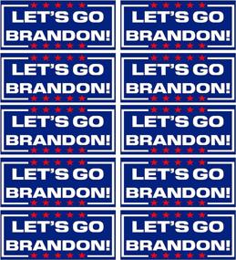 img 4 attached to HANAMO 10PCS Let's Go Brandon Sticker for Cars - Waterproof FJB Sticker, Funny Car Truck Window Bumper Sticker, Decoration for Bumper Trucks