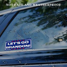 img 1 attached to HANAMO 10PCS Let's Go Brandon Sticker for Cars - Waterproof FJB Sticker, Funny Car Truck Window Bumper Sticker, Decoration for Bumper Trucks