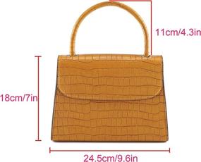 img 3 attached to Ayliss Crocodile Shoulder Handbag Classic Women's Handbags & Wallets and Totes