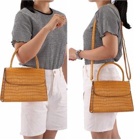 img 2 attached to Ayliss Crocodile Shoulder Handbag Classic Women's Handbags & Wallets and Totes