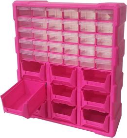 img 2 attached to 🔍 Versatile 39-Drawer Pink Small Parts Organizer - Enhanced SEO