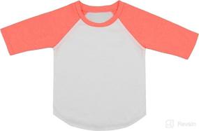 img 3 attached to ToBeInStyle Cotton Contrast Raglan Sleeve Apparel & Accessories Baby Girls : Clothing