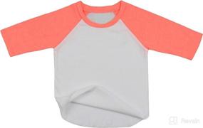 img 2 attached to ToBeInStyle Cotton Contrast Raglan Sleeve Apparel & Accessories Baby Girls : Clothing