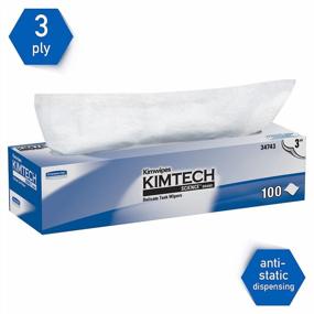 img 1 attached to 🧻 Kimtech 34743 Kimwipes Delicate Task Wipers, 3-Ply, 11.8" x 11.8", 119 per Box (Case of 15 Boxes)