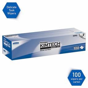 img 2 attached to 🧻 Kimtech 34743 Kimwipes Delicate Task Wipers, 3-Ply, 11.8" x 11.8", 119 per Box (Case of 15 Boxes)