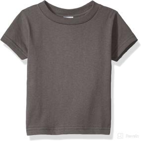 img 1 attached to 👶 Clementine Baby Girls' Soft Cotton Jersey Tees - Short Sleeve Crewneck T-Shirt for Infants