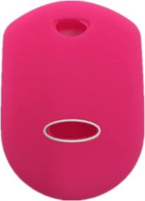 img 1 attached to Ezzy Auto Black and Rose Silicone Key Fob Case: Stylish Protector for Edge Fusion Key