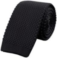 👔 best men's accessories: black casual preppy stylish necktie for ties, cummerbunds & pocket squares логотип