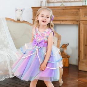 img 1 attached to Stylish NNJXD Flower Girl Dress For Kids' Special Occasions - Ruffles & Lace Party Wedding Dresses!