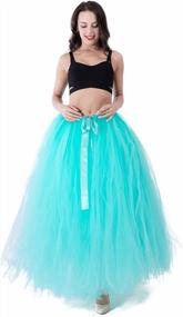img 3 attached to Handmade Adult Puffy Tutu Tulle Skirt For Women 100 Cm Long Floor Length Wedding Party Skirts