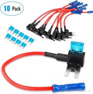 🚗 nilight 12v car fuse tap adapter mini atm apm blade fuse holder-10 pack with 2-year warranty логотип