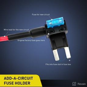 img 3 attached to 🚗 Nilight 12V Car Fuse Tap Adapter Mini Atm Apm Blade Fuse Holder-10 Pack with 2-Year Warranty