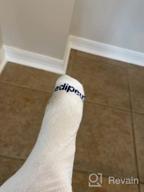 img 1 attached to 4-Pack Of Half Cushion Crew Socks For Adults By MediPeds review by Fredo Zhan