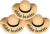 stylish floppy beach hat bundle for women: friends & family vacation edition by funky junque logo