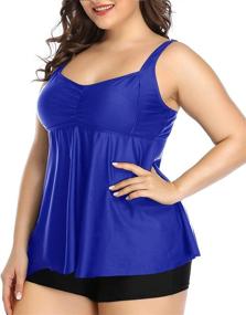 img 3 attached to Aqua Eve Tankini Swimsuits Bathing Women's Clothing : Swimsuits & Cover Ups