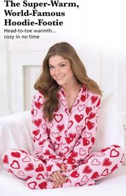 img 1 attached to Cozy Comfort: PajamaGram Women'S Onesie Footie Pajamas With Hood And Zip Front