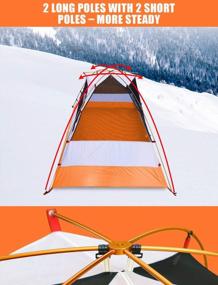 img 2 attached to 4-сезонная походная палатка AYAMAYA: двухместная, сверхлегкая и водонепроницаемая для любой погоды!