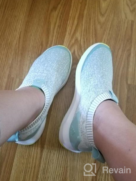 img 1 attached to 👟 Unisex Adidas RapidaRun Laceless Running Shoes for Athletic Girls review by Ramesh Eastep