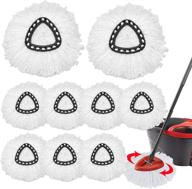 🧹 12-pack spin mop refill heads - premium microfiber replacement heads for spin mop logo