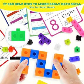 img 2 attached to 🧮 ABERLLS Math Cubes Manipulatives with Activity Cards - Number Blocks Counting Toys Snap Linking Cube Math Connecting Blocks for Kids Age 5-8 - Kindergarten Preschool Learning Activities