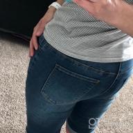 img 1 attached to Flattering And Comfortable: Aodrusa Women'S Stretchy Denim Bermuda Shorts For Curvy Figures review by Emmanuel Pictorial
