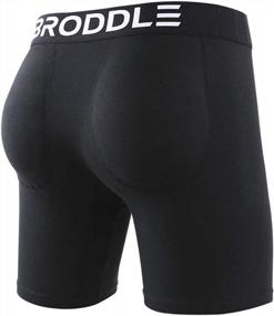 img 4 attached to BRODDLE Mens Package: Enhance Your Comfort With Padded Underwear Boxer Briefs!