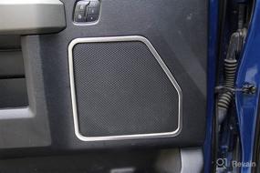 img 3 attached to 🔊 Enhance Your Ford F150: Chrome Speaker Frame Trim Kit for Front and Rear Doors (2015-2018)