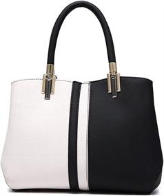 img 3 attached to 👜 Women's Leather Satchel Shoulder Handbag by Nevenka - Stylish Handbags & Wallets for Women