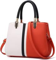 👜 women's leather satchel shoulder handbag by nevenka - stylish handbags & wallets for women logo