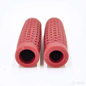 img 1 attached to Waffle Pattern Rubber Motorcycle Grips Motorcycle & Powersports made as Parts