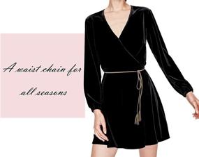 img 1 attached to 👗 Nanxson Fashion PDW0042 Black Women's Decorative Belt and Accessory Collection