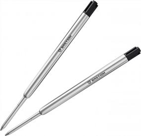 img 4 attached to Upgrade Your Writing Experience With BASTION Pen Refill Ballpoint Black - 2Pc Set For Bolt Action Pens