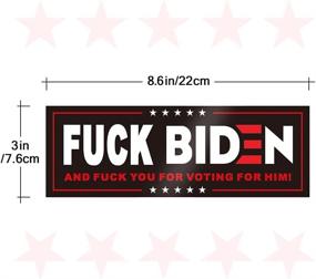 img 3 attached to 🚗 QSUM Trump Car Stickers | Trump 2024 Bumper Sticker - FK Biden Vinyl | Support Donald Trump for President 2024 - Stickers and Decals