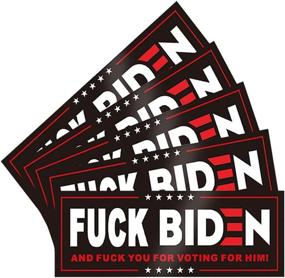 img 4 attached to 🚗 QSUM Trump Car Stickers | Trump 2024 Bumper Sticker - FK Biden Vinyl | Support Donald Trump for President 2024 - Stickers and Decals