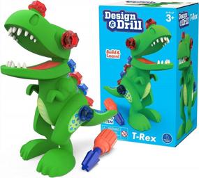 img 4 attached to Educational Insights Design & Drill T-Rex Take Apart Dinosaur Toy, 13 Piece Set, Preschool STEM Toy, Gift For Boys & Girls, Ages 3+