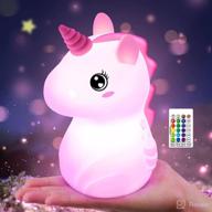 unicorns rechargeable changing birthday christmas logo