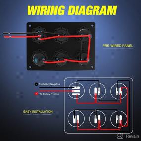 img 2 attached to 🔌 Nilight 3 Cigarette Lighter Socket Panel 12V/24V with Dual USB Charger, LED Voltmeter, ON/Off Rocker Switch - Multi-Function Panel for Trucks, Cars, Marine Boats, RVs - 2 Years Warranty