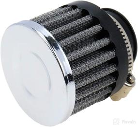 img 2 attached to AUTUT Motorcycle Air Filter: 25mm Inlet Size with 18mm-25mm Hose Clamp and Cylindrical Intake Mesh Filter