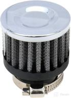 autut motorcycle air filter: 25mm inlet size with 18mm-25mm hose clamp and cylindrical intake mesh filter logo