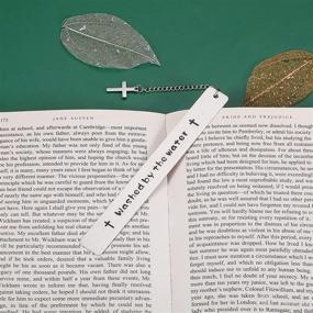 img 2 attached to Baptism Gift Bookmark: Perfect Keepsake for Boys and Girls, First Communion and Adult Baptism, Ideal Religious Gift for Women, Goddaughters, Godsons, and Family