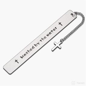 img 4 attached to Baptism Gift Bookmark: Perfect Keepsake for Boys and Girls, First Communion and Adult Baptism, Ideal Religious Gift for Women, Goddaughters, Godsons, and Family