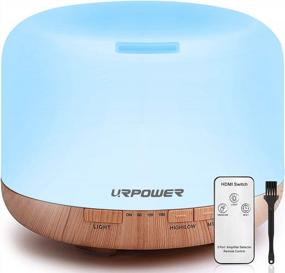 img 4 attached to URPOWER 500Ml Essential Oil Diffuser Humidifier With Aromatherapy, 4 Timer Settings, 7 Color Changing Lamps, Room Decor Lighting, And Waterless Auto Shut-Off - Optimize Your Atmosphere!