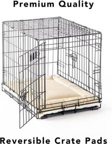 img 3 attached to Enhanced Pet Dreams 3 Piece Crate Bedding Set: Eco-Friendly Non-Toxic Crate Cover, Pad, and Bumper for Single Door Wire Dog Kennels