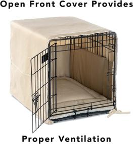 img 1 attached to Enhanced Pet Dreams 3 Piece Crate Bedding Set: Eco-Friendly Non-Toxic Crate Cover, Pad, and Bumper for Single Door Wire Dog Kennels