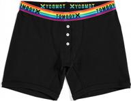 experience ultimate comfort with tomboyx 6" boy short boxer briefs with fly in all sizes logo