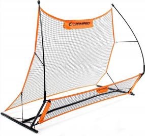 img 1 attached to Orange And Black CHAMPRO Soccer Rebounder Trainer - Boost Your Skills With NS50