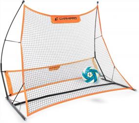 img 2 attached to Orange And Black CHAMPRO Soccer Rebounder Trainer - Boost Your Skills With NS50