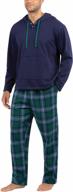 men's flannel pajama set with hoodie top from pajamagram - perfect pajamas for men logo