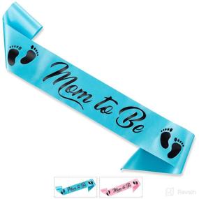 img 4 attached to CORRURE Baby Shower Sash Girl Baby Stationery