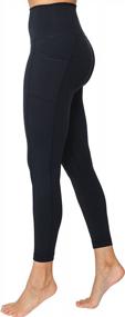 img 1 attached to High Waist, Side Pocket Yoga Leggings Without Elastic - Yogalicious Lux Ankle Leggings